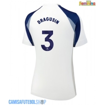 Camisa de time de futebol Tottenham Hotspur Radu Dragusin #3 Replicas 1º Equipamento Feminina 2025-26 Manga Curta